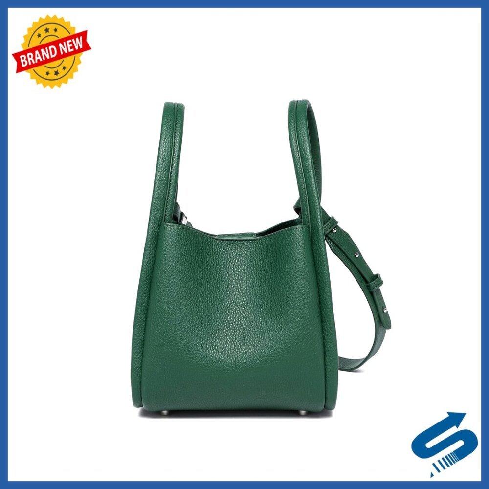 Faux Leather Tote Bag Slouchy Zipper Handbag Chic Stylish Women's Essential
